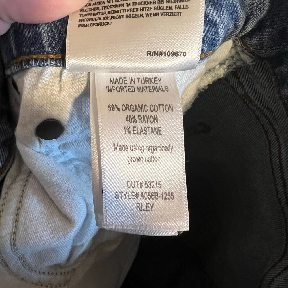 Agolde Riley High Rise Straight Crop Stretch Jeans Size 29 - Picture 4 of 9